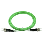 [TCM-UPSTSTDM5-30] Tconnect Patch Cord ST-ST (UPC) Multimode 50/125μm (OM5) Duplex 30m