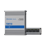 [TSW110] Teltonika TSW, Unmanaged 5 Port Industrial Ethernet Switch With PoE