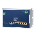 [WGS-4215-8P2X] Planet Industrial L2+ 8-Port 10/100/1000T 802.3at PoE + 2-Port 10G SFP+ Wall-mount Managed Ethernet Switch