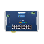 [WGS-5215-16UP4XV] Planet Industrial L2+ 16-Port 10/100/1000T 802.3bt PoE + 4-Port 10G SFP+ Wall-mount Managed Ethernet Switch with LCD Touch Screen