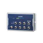 [WGS-5225-8MT] Planet Industrial L2+ 8-Port 10/100/1000T M12 Wall-mount Managed Switch
