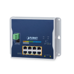 [WGS-5225-8P2S] Planet Industrial L2+ 8-Port 10/100/1000T 802.3at PoE + 2-Port 1G/2.5G SFP Wall-mount Managed Switch
