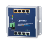 [WGS-804HP] Planet Industrial 8-Port 10/100/1000T Wall-mounted Gigabit Ethernet Switch with 4-Port PoE+